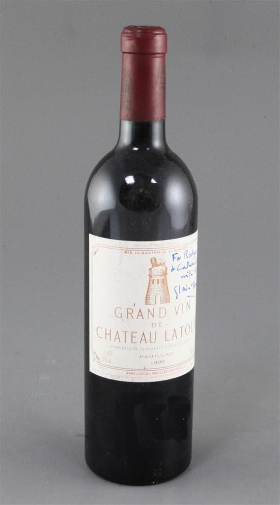 One bottle of Chateau Latour, Pauillac, 1999,